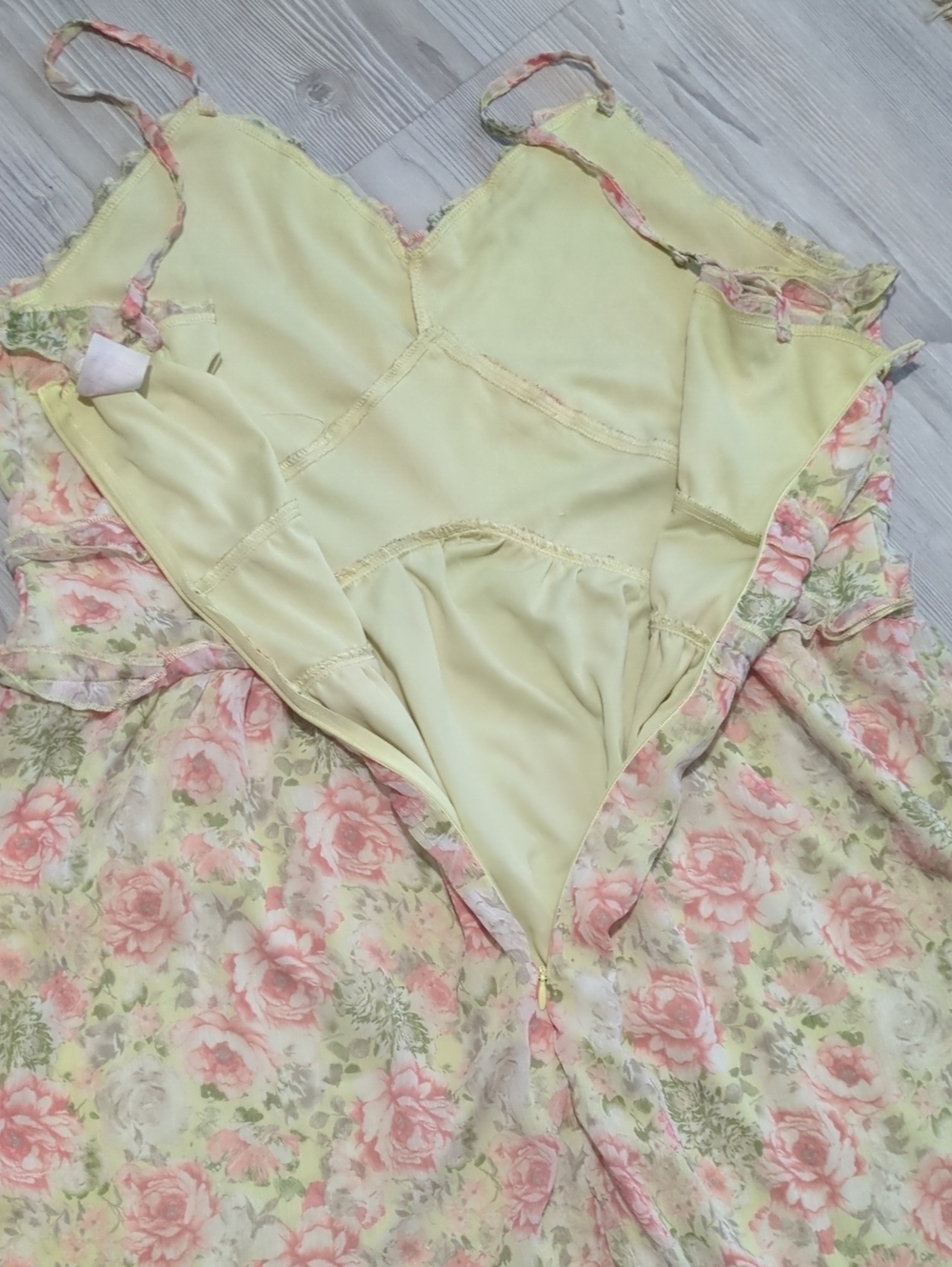 No Boundaries Floral Cami Dress Bundle XXL Pink & Black Babydoll 2-Piece 19 Zipp - Picture 10 of 16